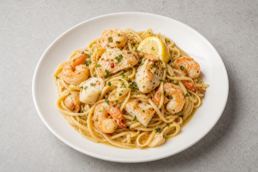 US Seafood pasta bowl seafood P01 — United States dish