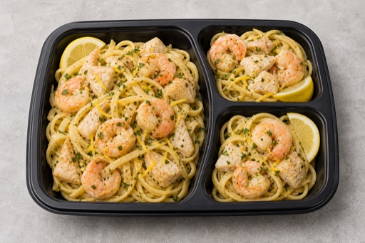 US Seafood pasta bowl seafood P08 — United States dish