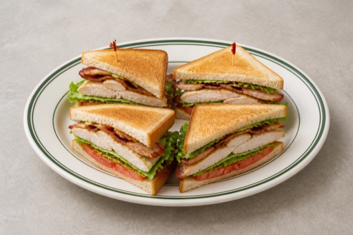 Photorealistic Club sandwich P03 food image by VDAMO