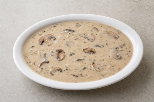 Photorealistic Cream of mushroom soup P03 food image by VDAMO