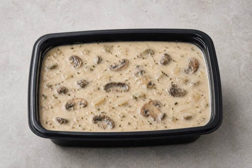 Photorealistic Cream of mushroom soup P06 food image by VDAMO