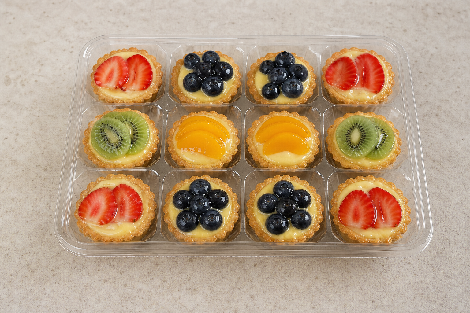 Photorealistic UY Mini fruit tart bakery P08 food image by VDAMO