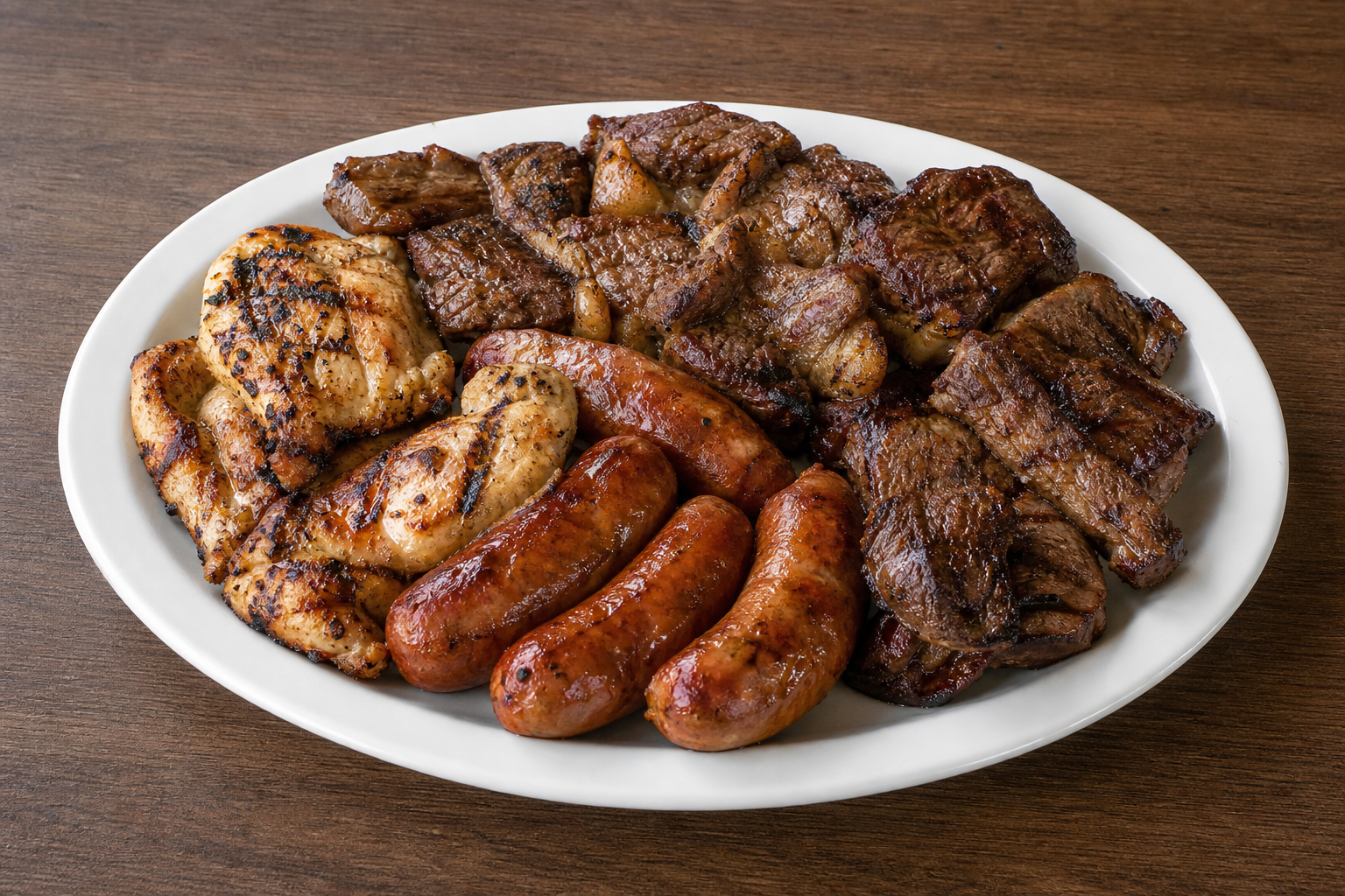 UY Grilled sausage plate barbecue P03 — Uruguay dish
