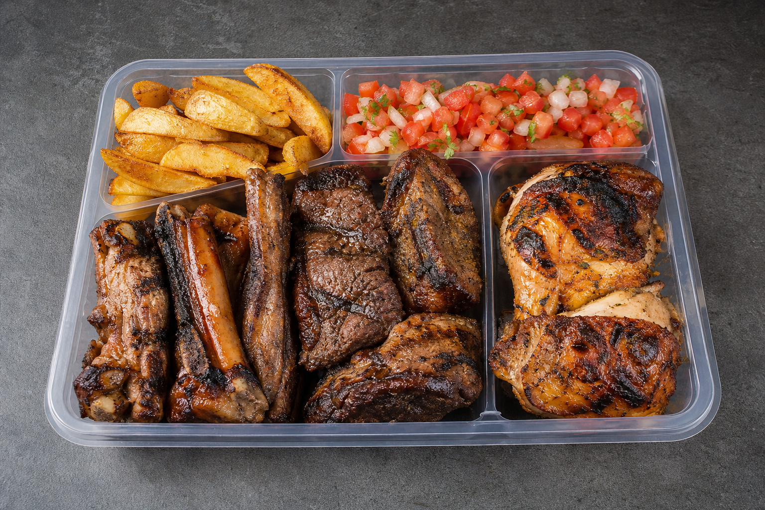 UY Smoky beef kebab plate barbecue P08 — Uruguay dish