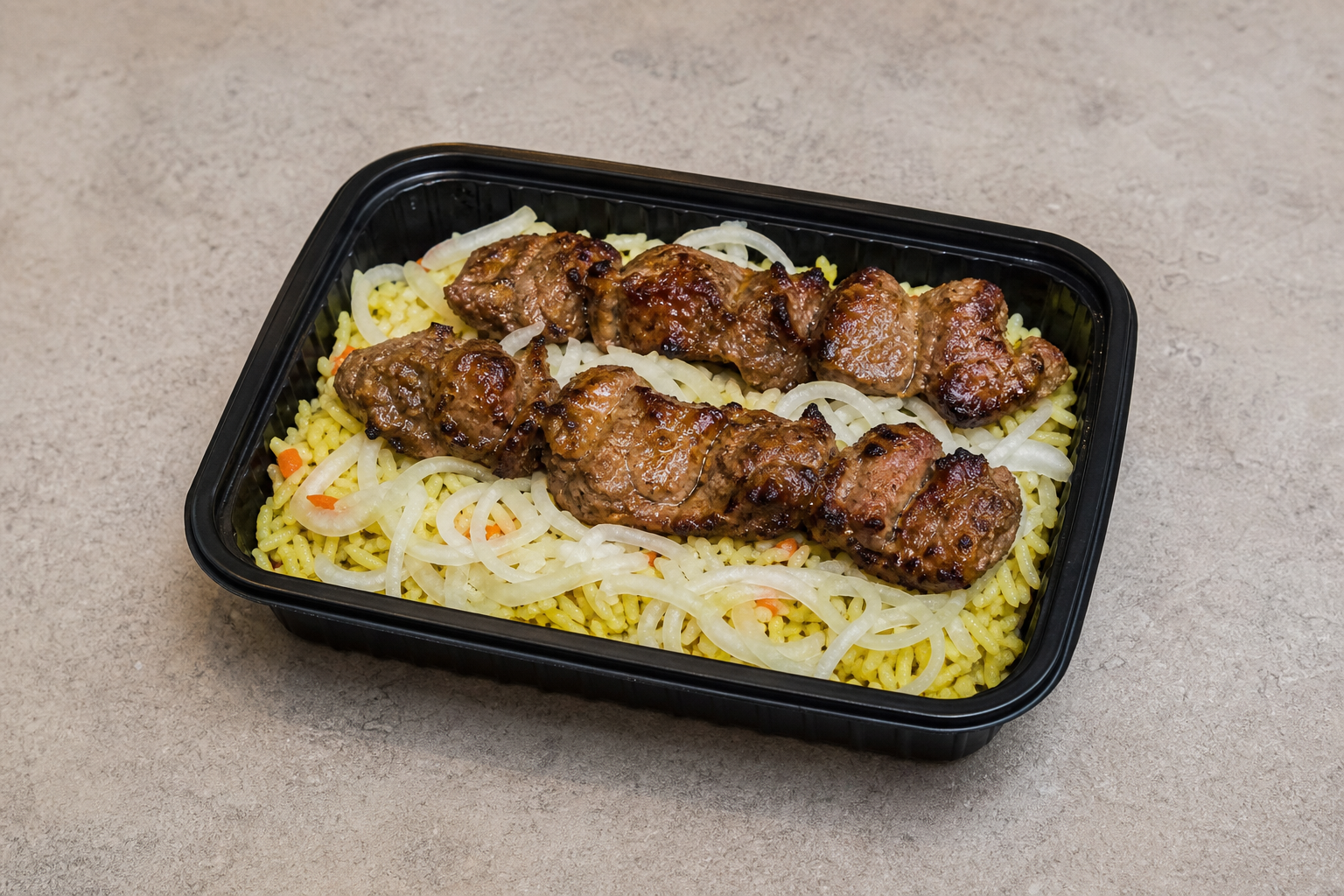 UZ Charcoal lamb skewers barbecue P06 — Uzbekistan dish