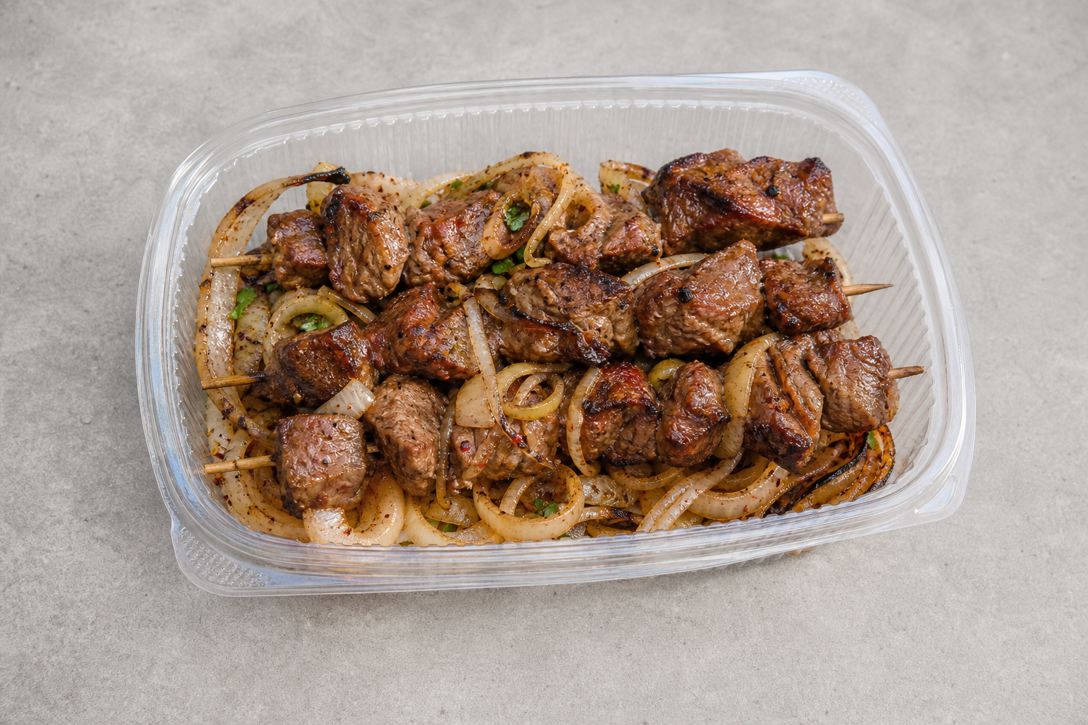 UZ Charcoal lamb skewers barbecue P07 — Uzbekistan dish