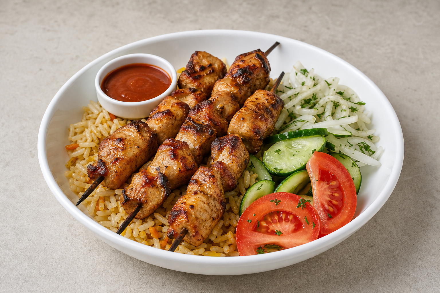 UZ Shashlik skewer set central-asian P04 — Uzbekistan dish