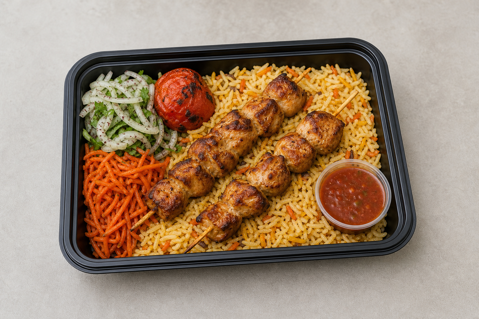UZ Shashlik skewer set central-asian P06 — Uzbekistan dish
