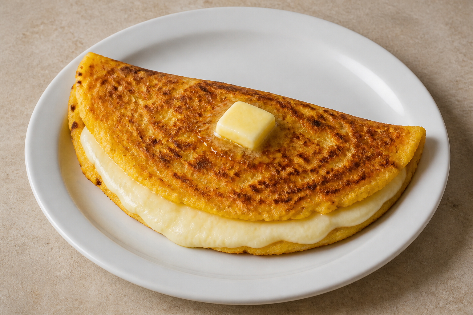 Photorealistic Cachapa P01 food image by VDAMO