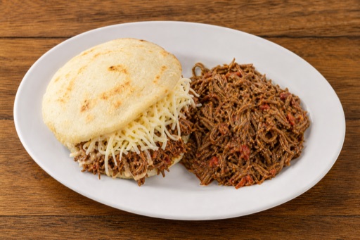 Venezuelan arepa combo P03 — dish