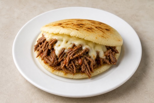 Venezuelan arepa combo menu photo, Venezuela menu images by VDAMO