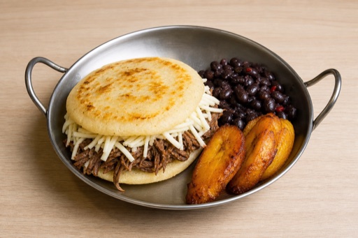 Venezuelan arepa combo P05 — dish