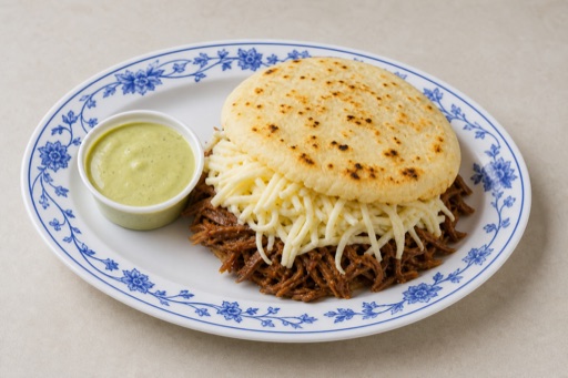 Venezuelan arepa combo P03 — dish