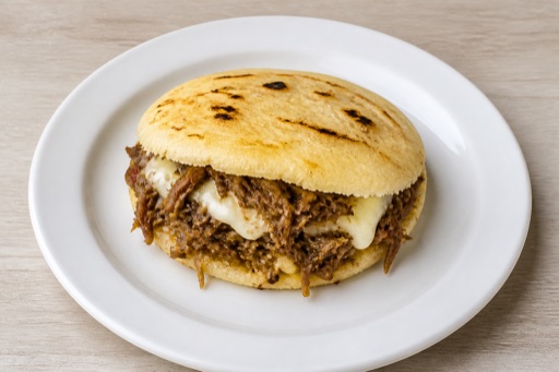 Venezuelan arepa combo menu photo, Venezuela menu images by VDAMO