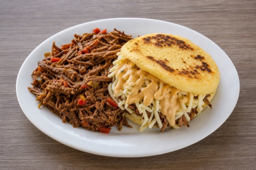 Venezuelan arepa combo P03 — dish