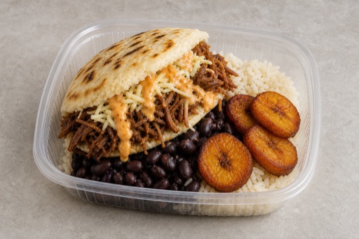 Venezuelan arepa combo P07 — dish