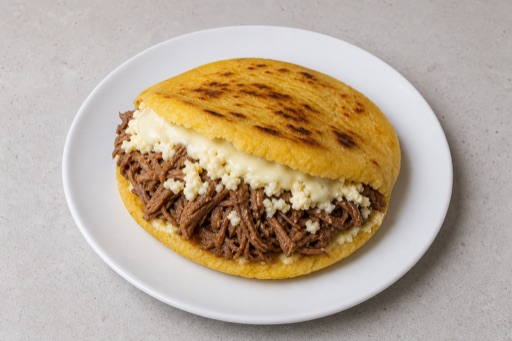 Venezuelan arepa combo menu photo, Venezuela menu images by VDAMO