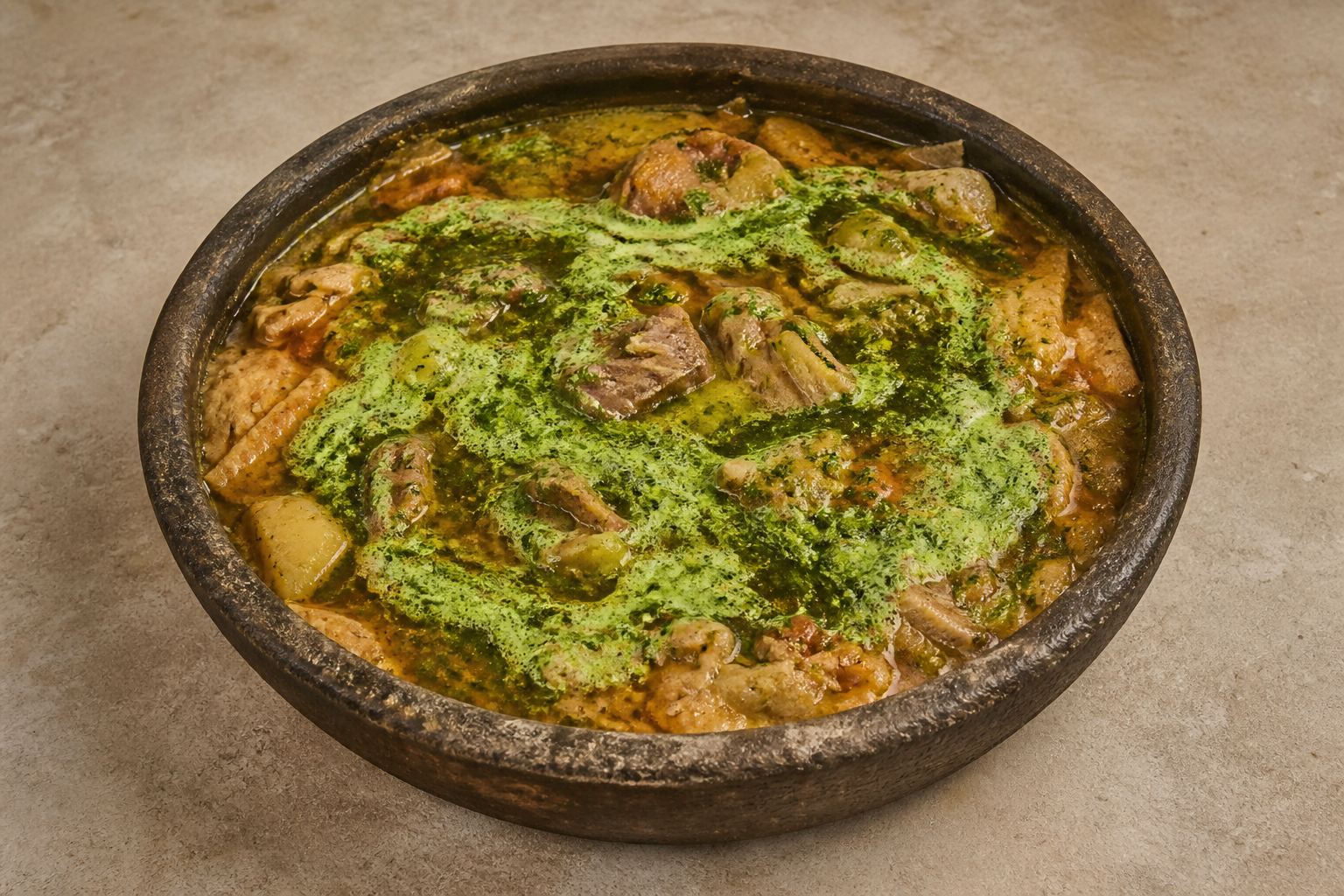 Photorealistic Saltah P10 food image by VDAMO