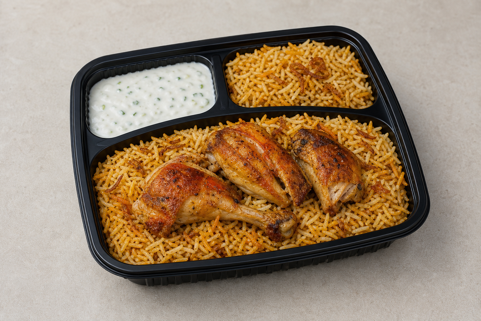 Yemeni rice plate P08 — dish