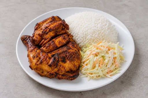 Photorealistic South African chicken meal P09 food image by VDAMO