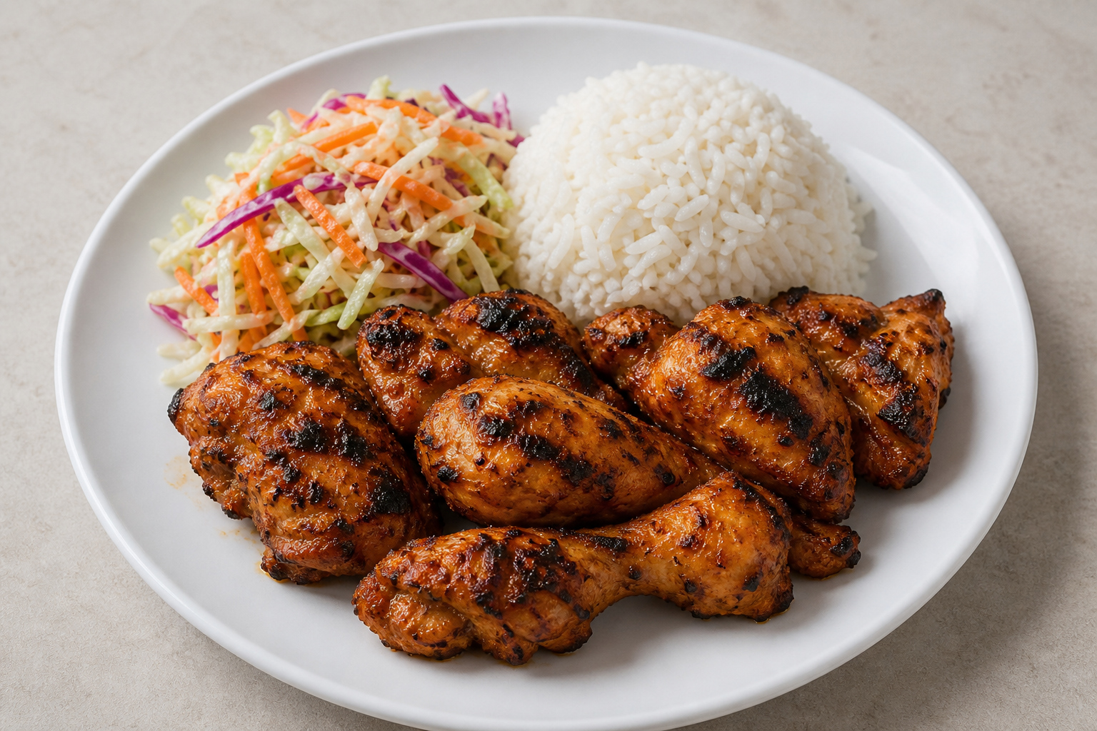 Photorealistic South African chicken meal P01 food image by VDAMO