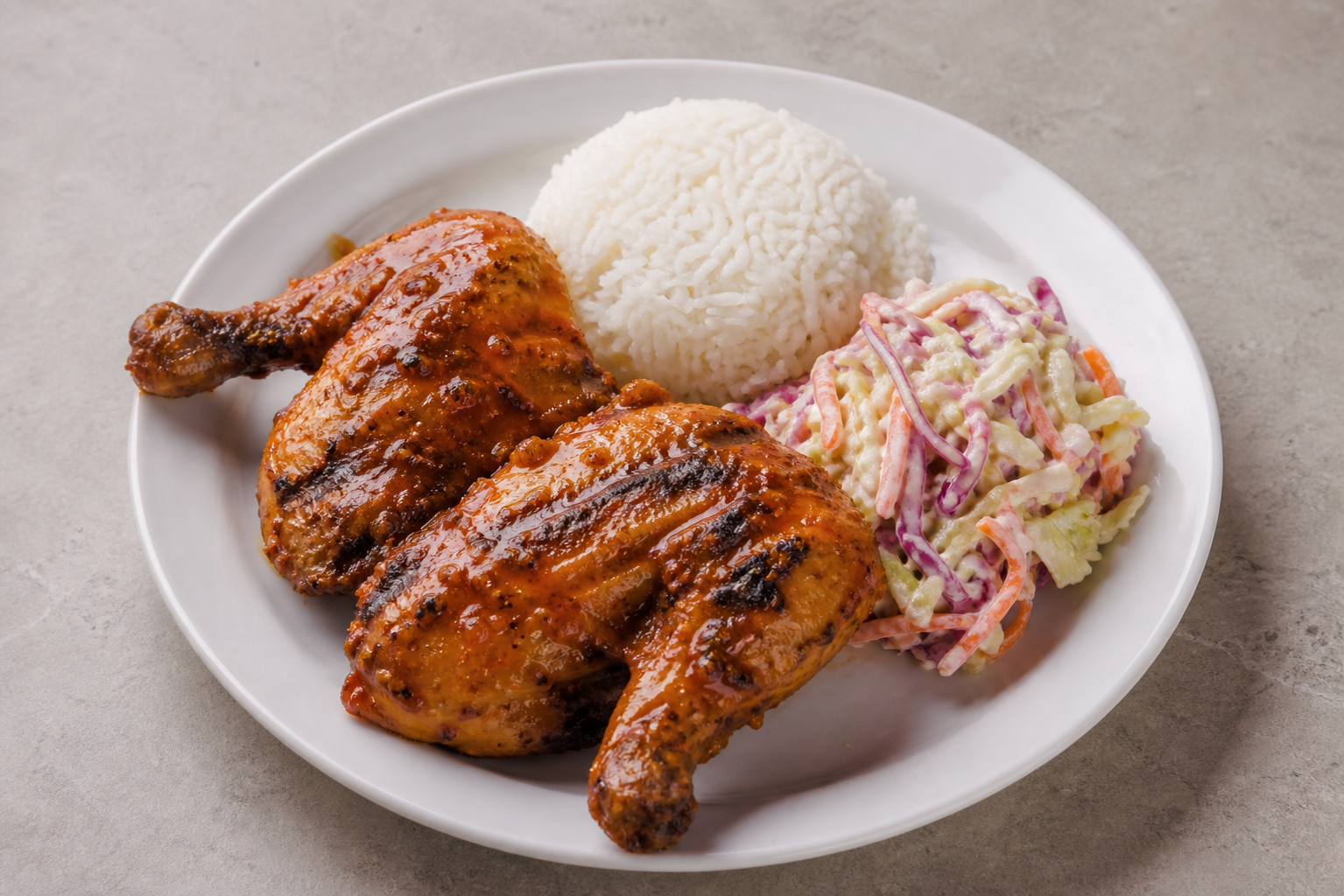 South African chicken meal P09 — dish