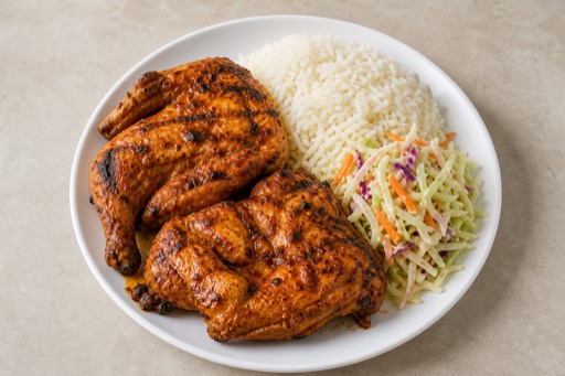 Photorealistic South African chicken meal P01 food image by VDAMO