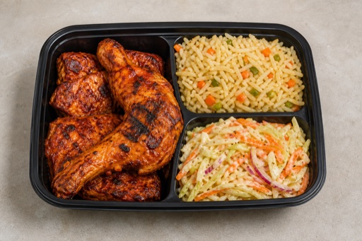 Photorealistic South African chicken meal P06 food image by VDAMO
