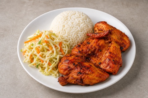 Photorealistic South African chicken meal P09 food image by VDAMO