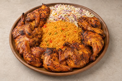 Photorealistic South African chicken meal P10 food image by VDAMO
