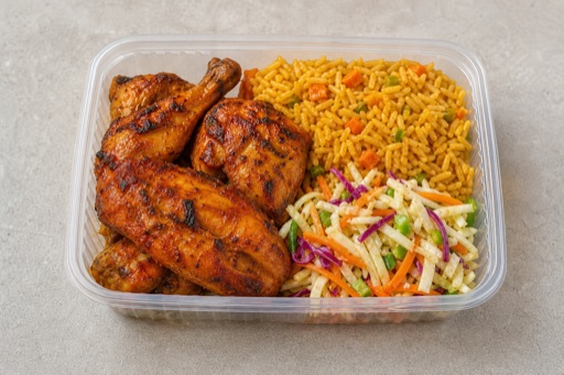 Photorealistic South African chicken meal P07 food image by VDAMO