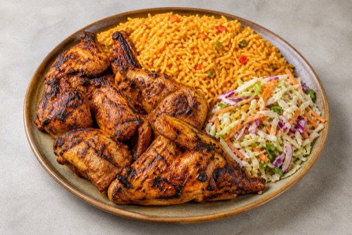 Photorealistic South African chicken meal P10 food image by VDAMO