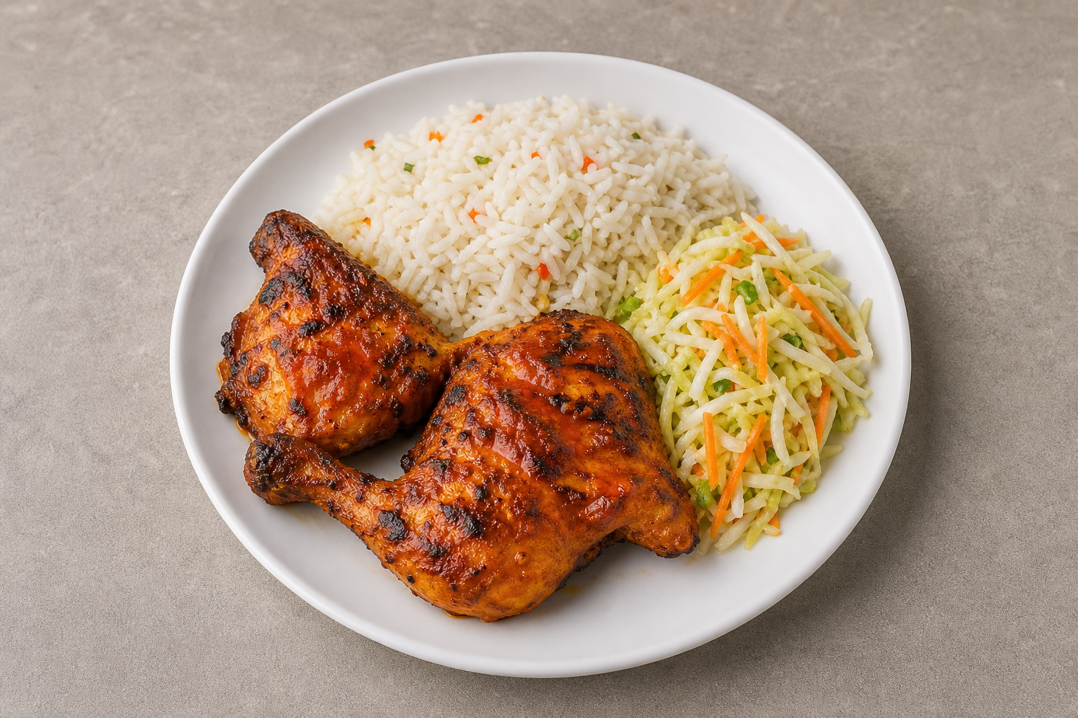 South African chicken meal P09 — dish