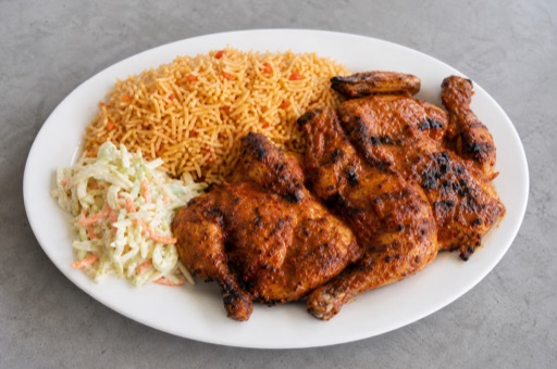 Photorealistic South African chicken meal P03 food image by VDAMO