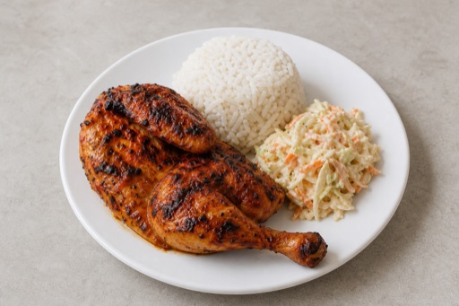 Photorealistic South African chicken meal P09 food image by VDAMO