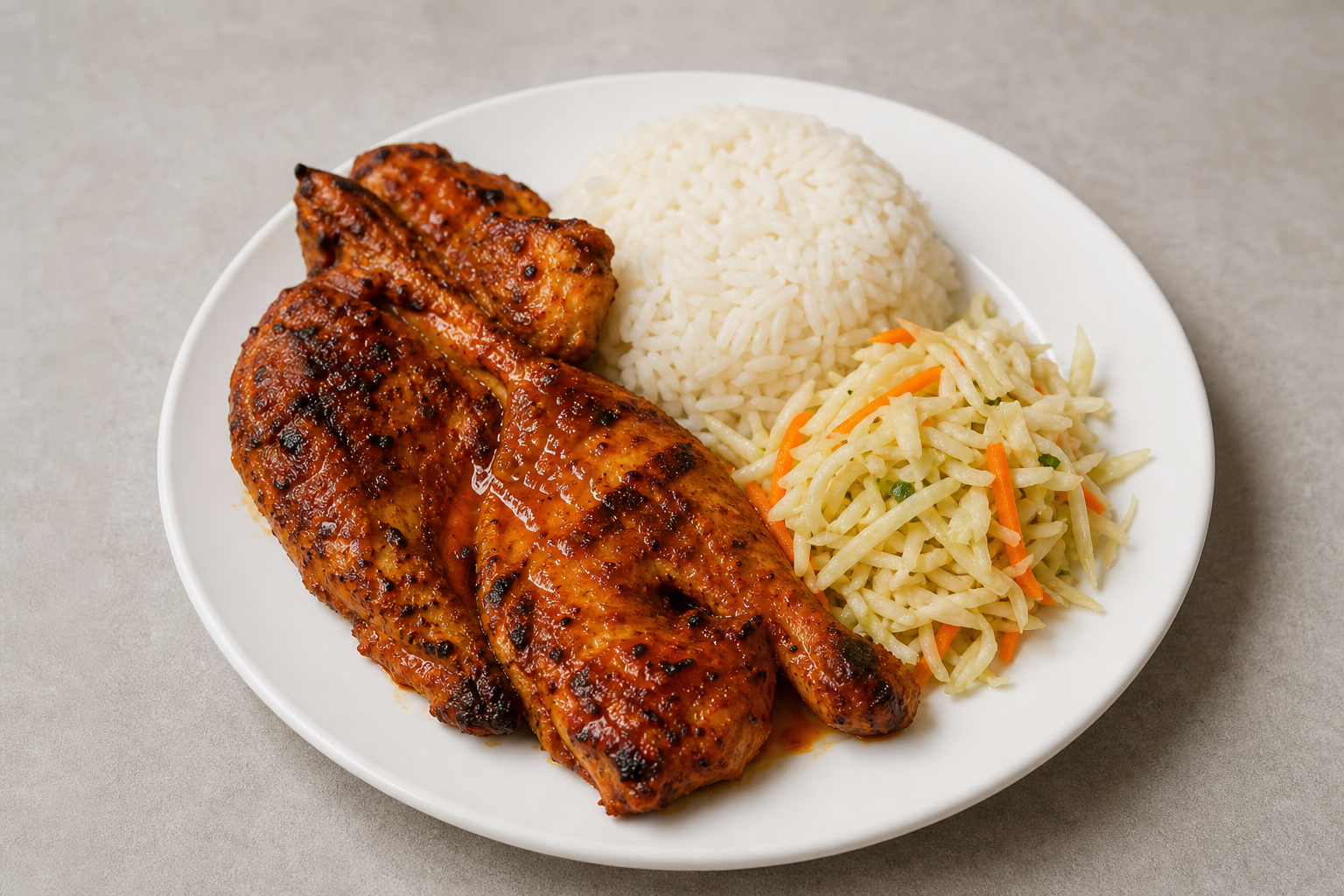 South African chicken meal P09 — dish