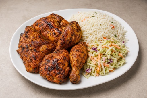 Photorealistic South African chicken meal P03 food image by VDAMO