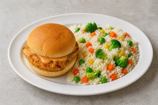 ZA Kids burger meal fast-food P03 — South Africa dish