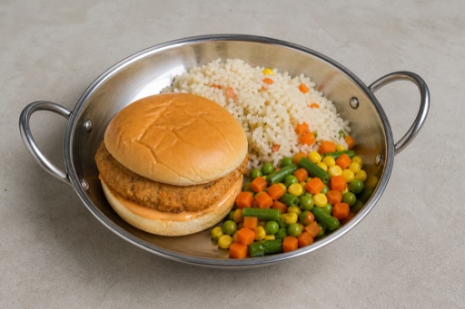 ZA Kids burger meal fast-food P05 — South Africa dish