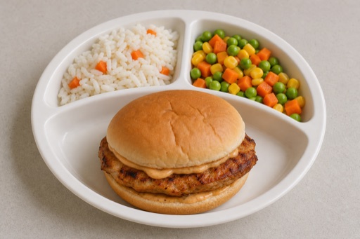 ZA Kids burger meal fast-food P09 — South Africa dish