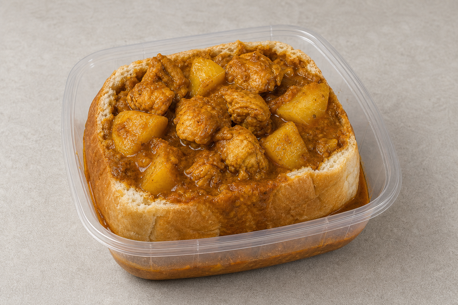 Photorealistic Bunny chow P07 food image by VDAMO